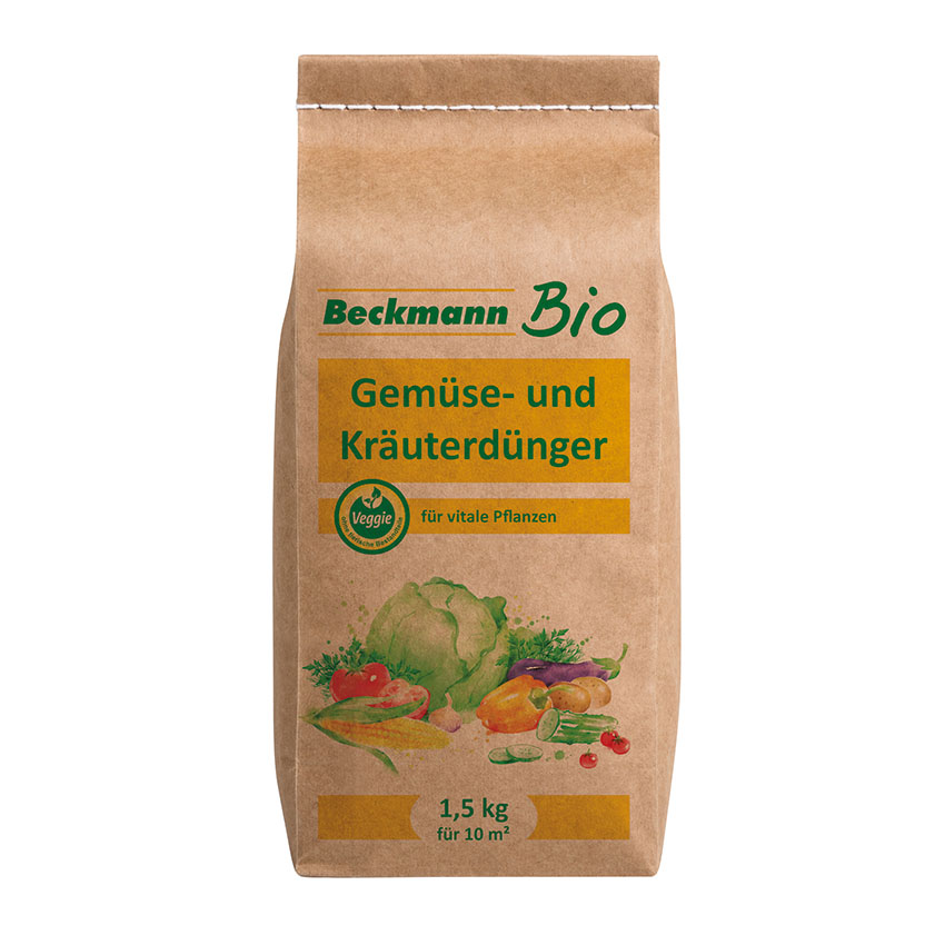 10388_B-Bio_Gemuese-Kraeuterduenger_15kg Beckmann Bio - Natürlich düngen!